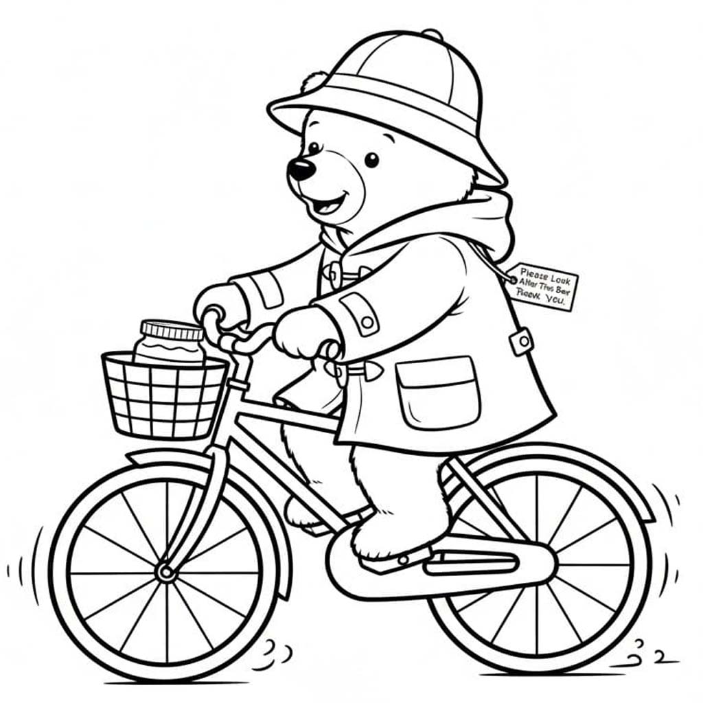 画像 パディントン 無料 ぬりえ