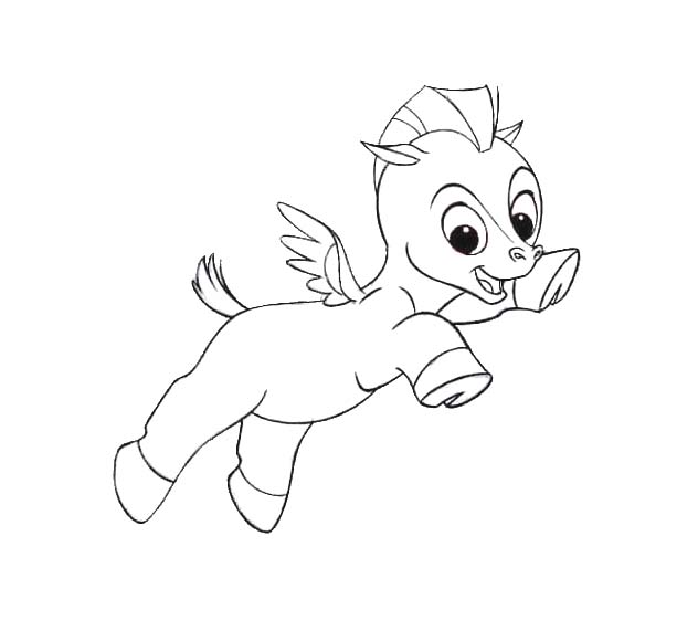 画像 ペガサス 無料で ぬりえ