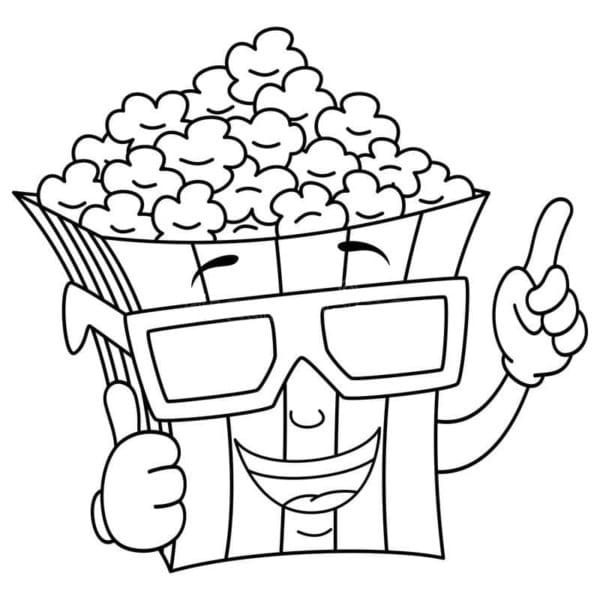 画像 ポップコーン 簡単 ぬりえ