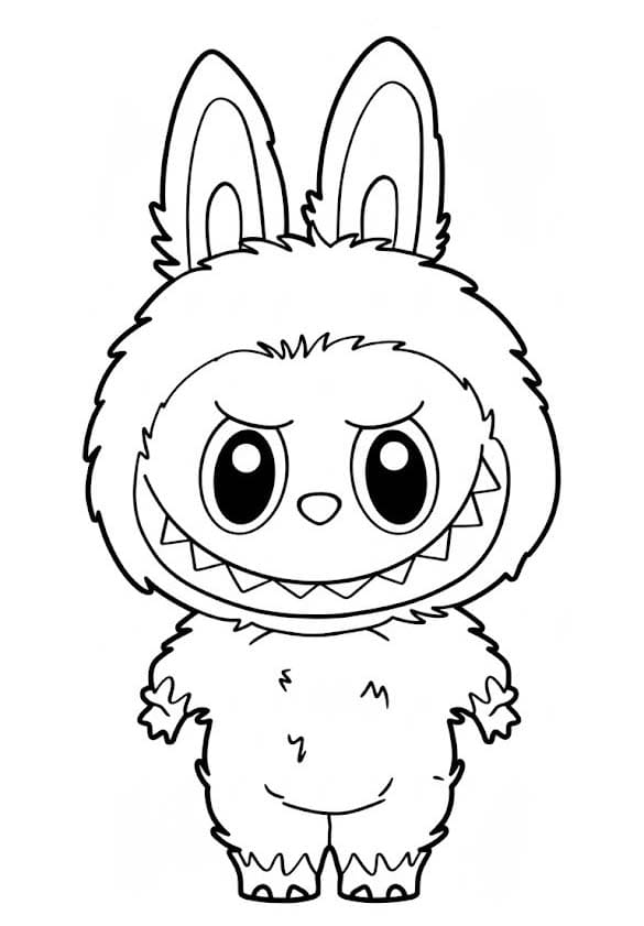 画像 ラブブ 無料で ぬりえ