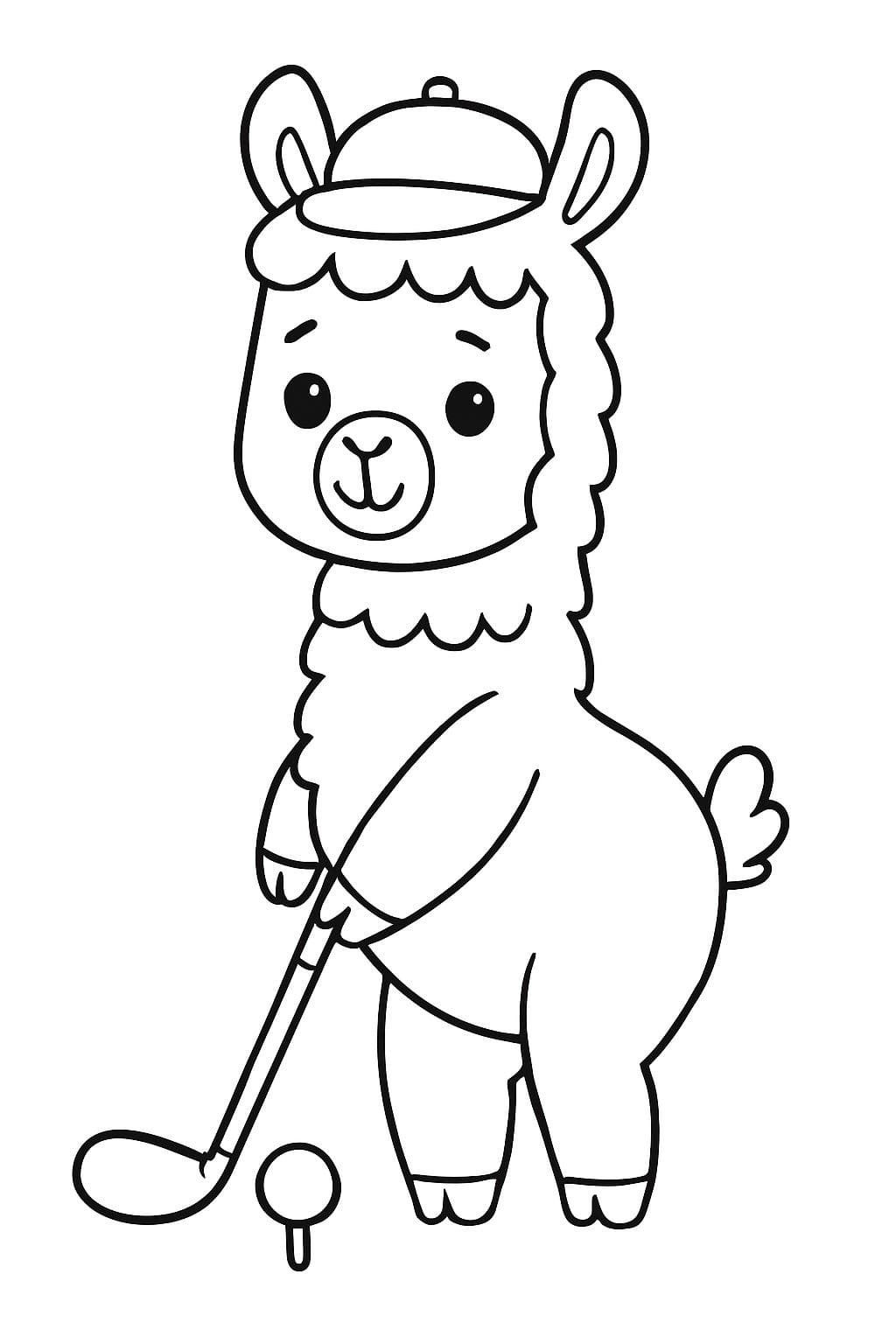 画像 ラマ 無料で印刷可能 ぬりえ