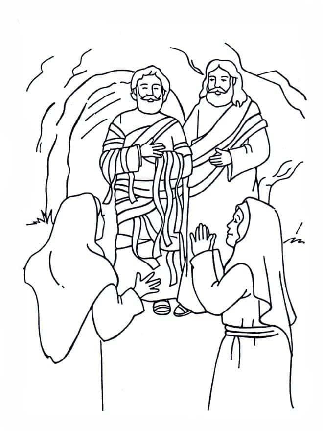 ラザロ ぬりえ ぬりえ