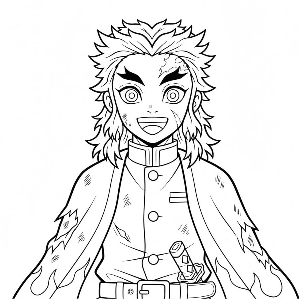 画像 れんごくきょうじゅろう ぬりえ