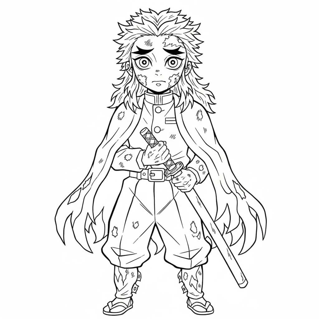 画像 煉獄杏寿郎 印刷可能 ぬりえ