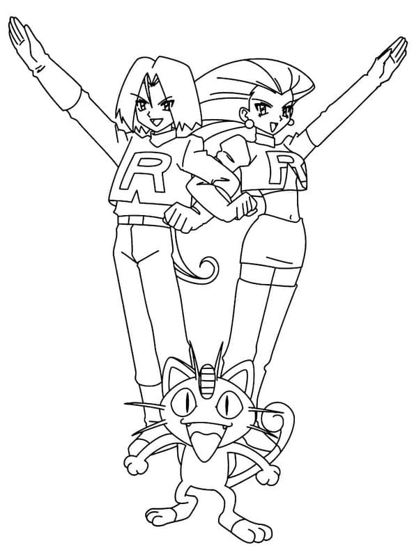 画像 ロケット団 無料 ぬりえ