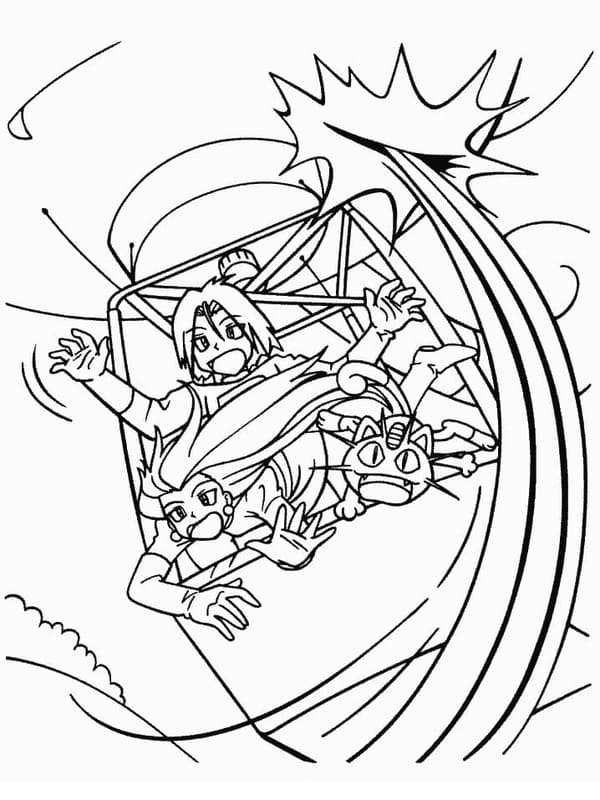 画像 ロケット団 単純 ぬりえ
