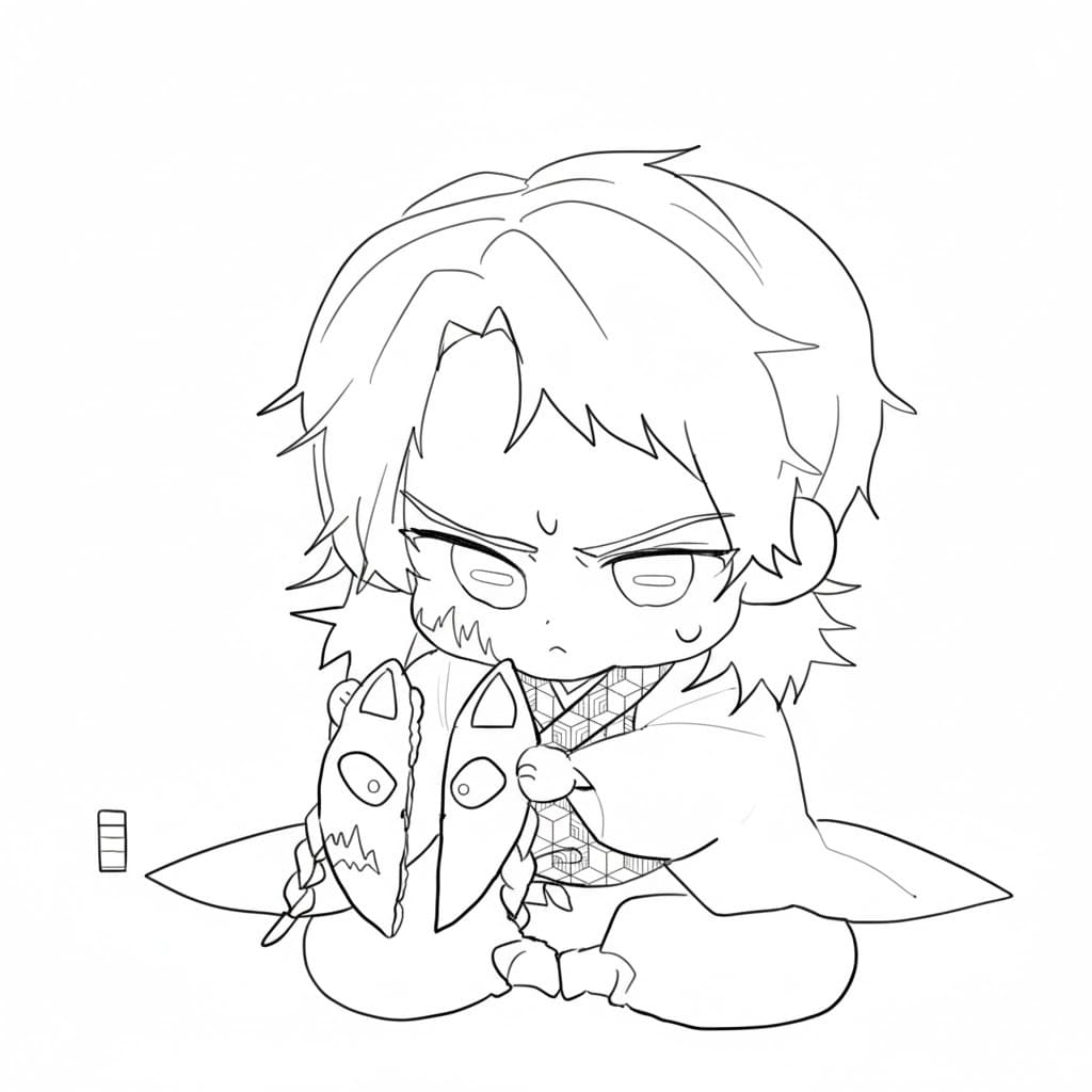 画像 錆兎 ぬりえ