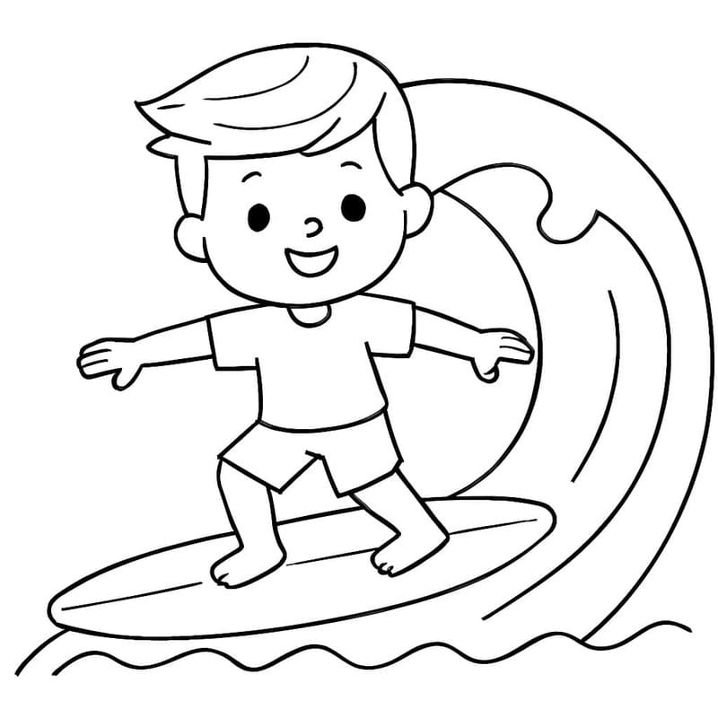画像 サーフィン 無料 ぬりえ
