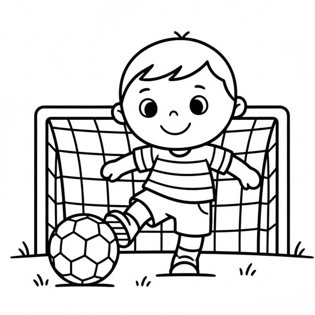 画像 サッカー 基本的な ぬりえ