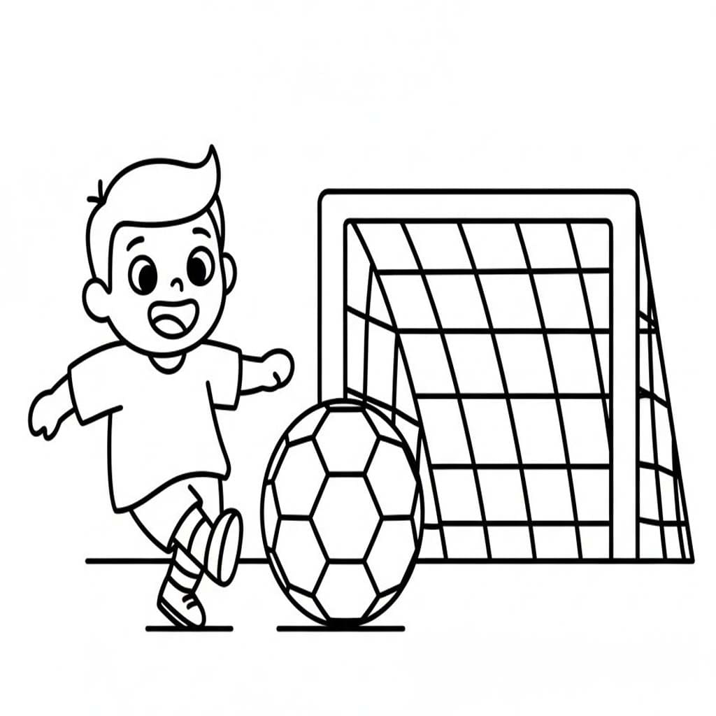 画像 サッカー 単純 ぬりえ