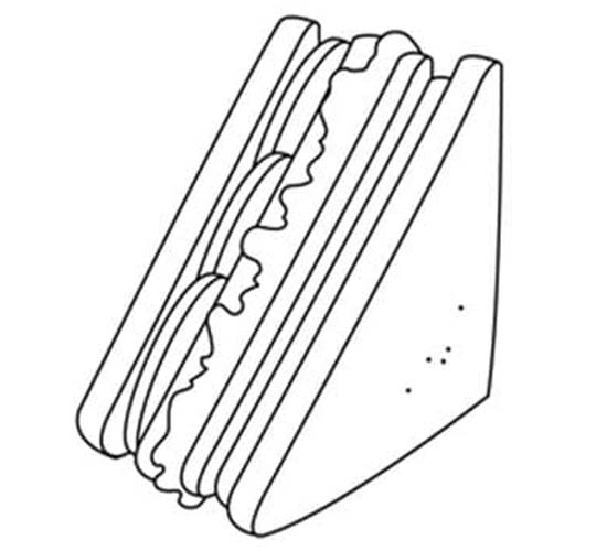 画像 サンドイッチ 印刷可能 ぬりえ