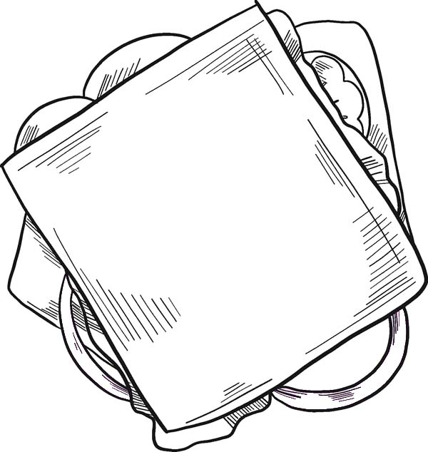 画像 サンドイッチ 単純 ぬりえ