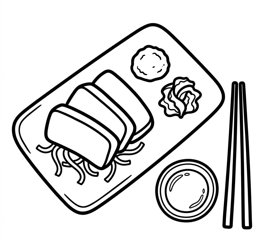 画像 刺身 印刷 ぬりえ