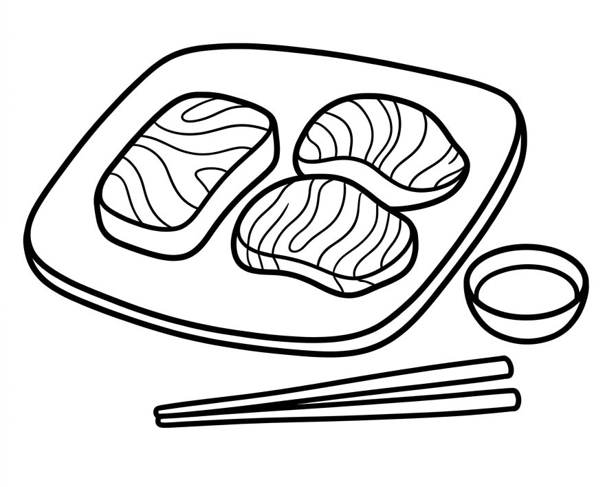 画像 刺身 無料で印刷可能 ぬりえ