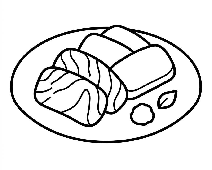 画像 刺身 ぬりえ