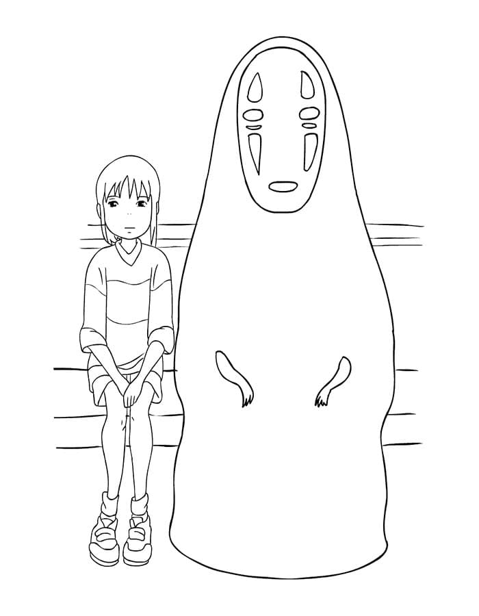 画像 千と千尋の神隠し ぬりえ