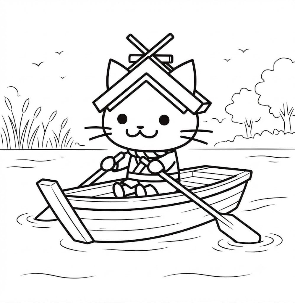 画像 しまねっこ 印刷 ぬりえ