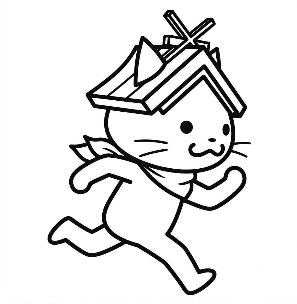 画像 しまねっこ 簡単 ぬりえ