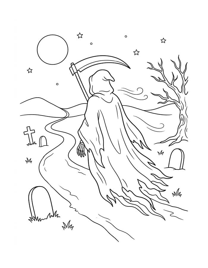 画像 死神 印刷可能 ぬりえ