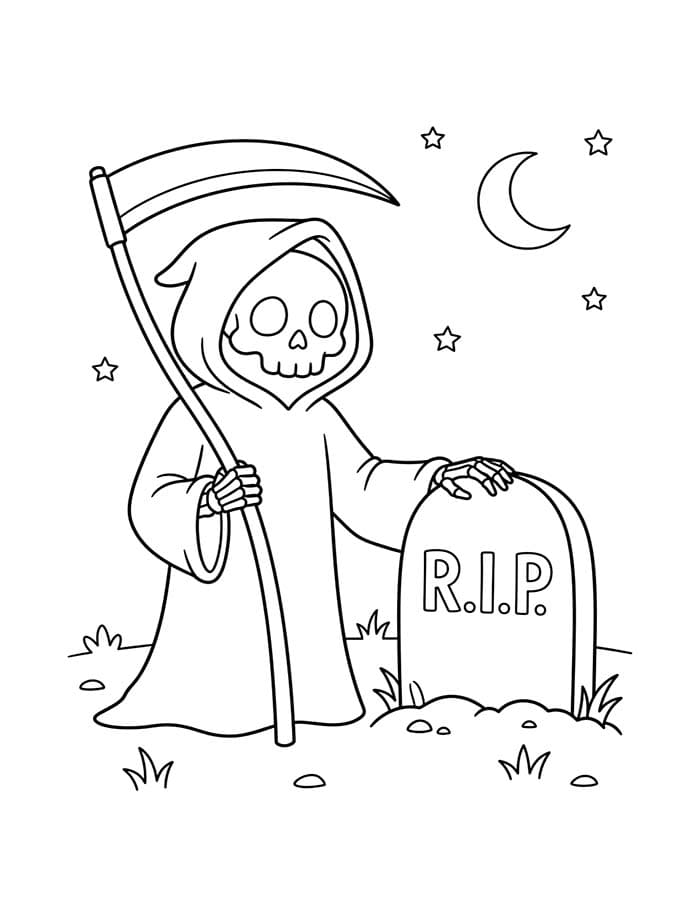 画像 死神 無料で ぬりえ