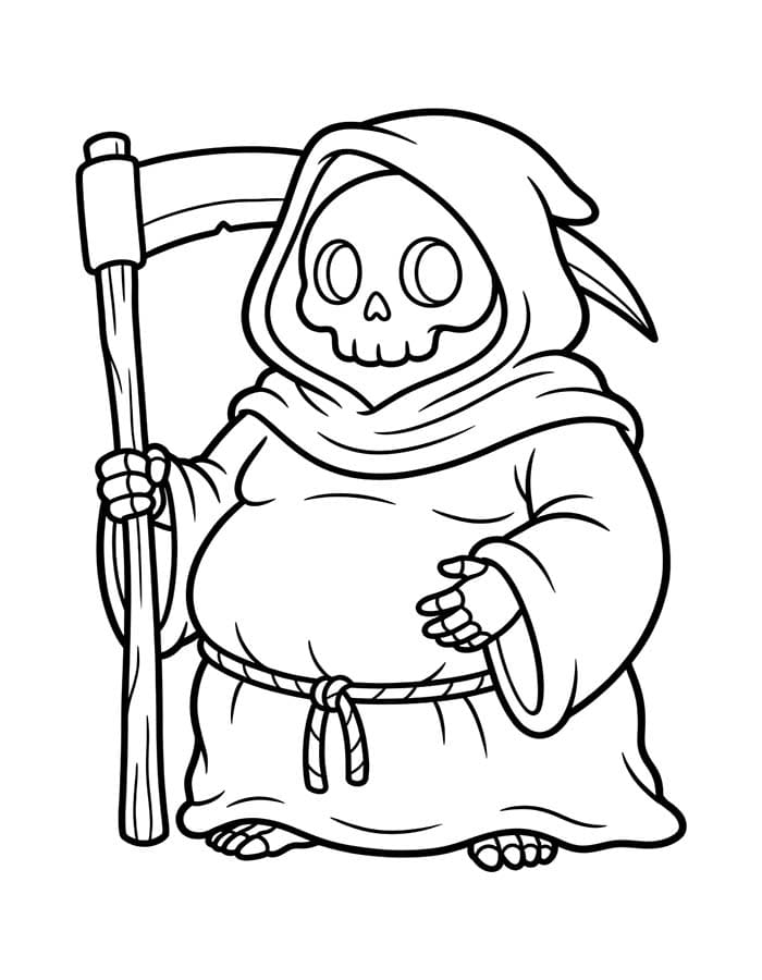 画像 死神 ぬりえ