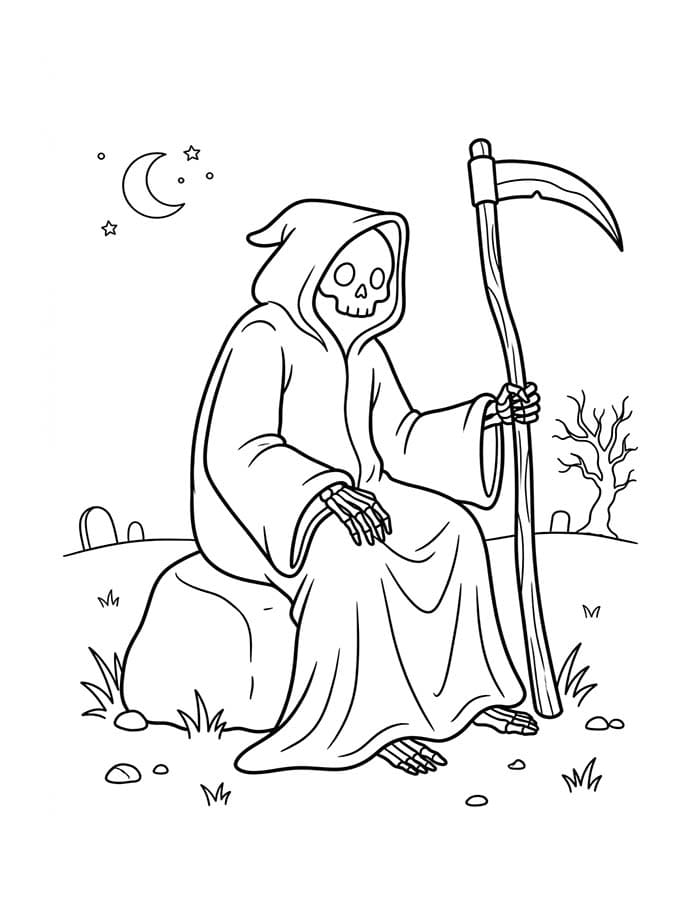 画像 死神 単純 ぬりえ
