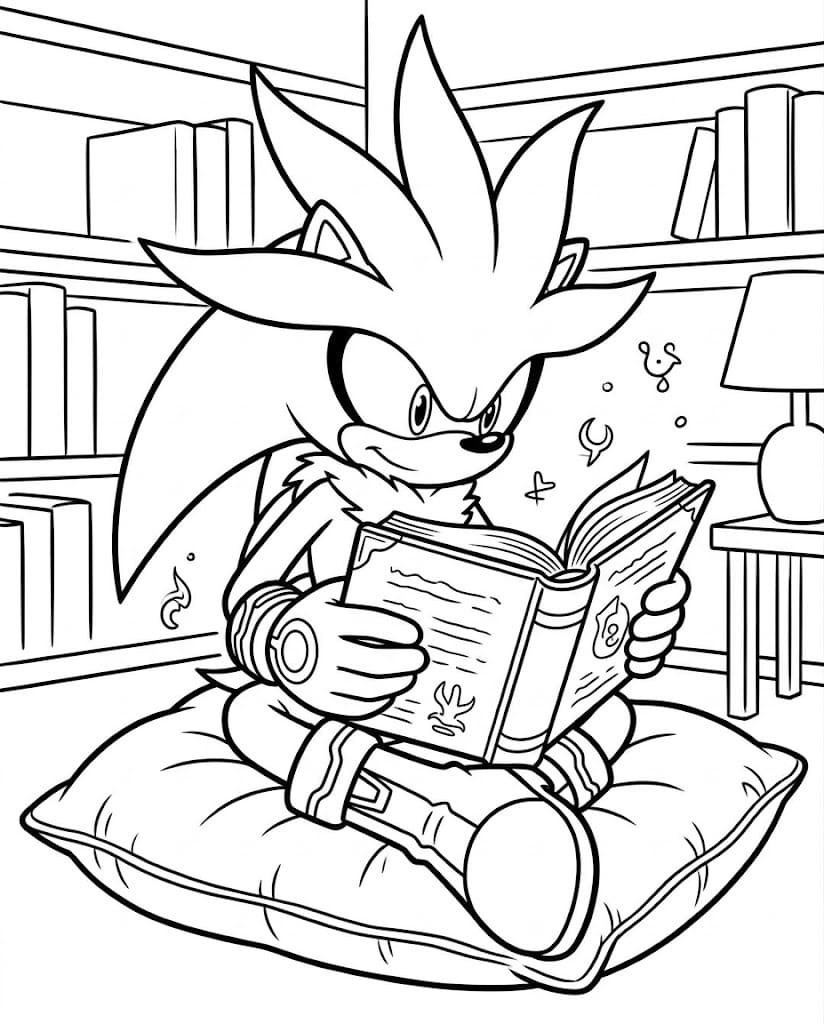 画像 シルバー・ザ・ヘッジホッグ 印刷可能 ぬりえ