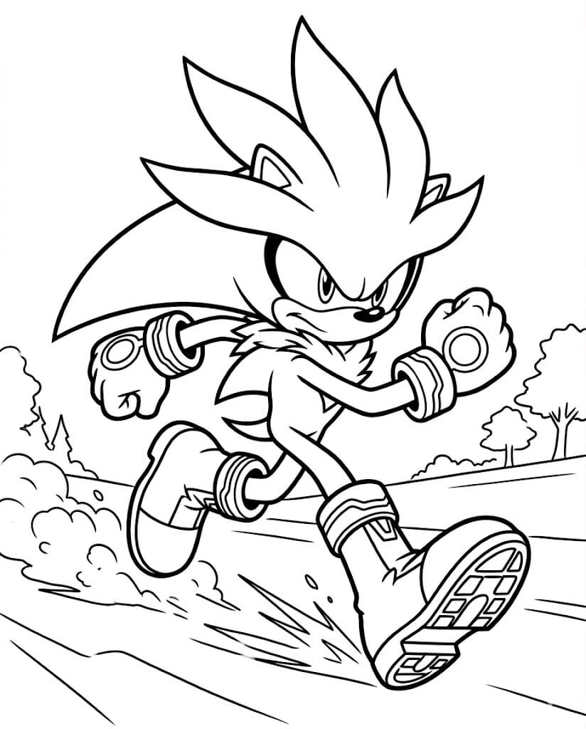 画像 シルバー・ザ・ヘッジホッグ 基本的な ぬりえ