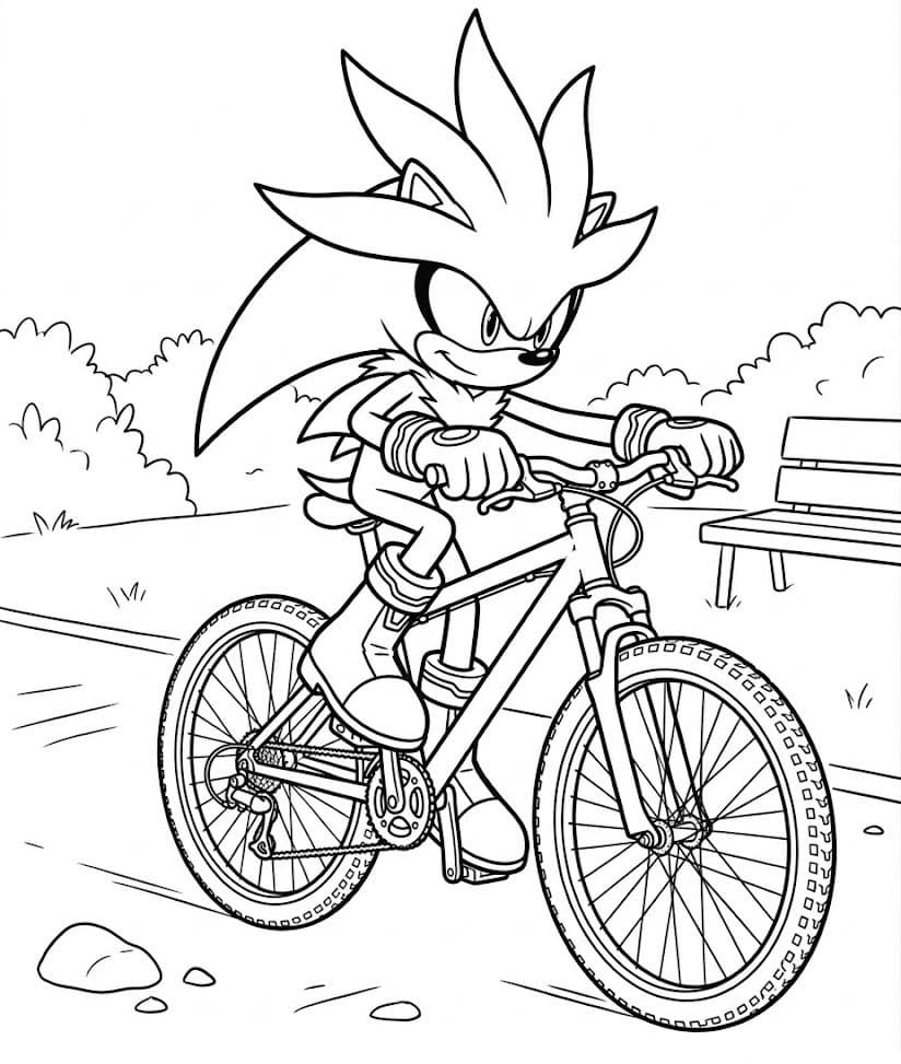 画像 シルバー・ザ・ヘッジホッグ 無料で印刷可能 ぬりえ