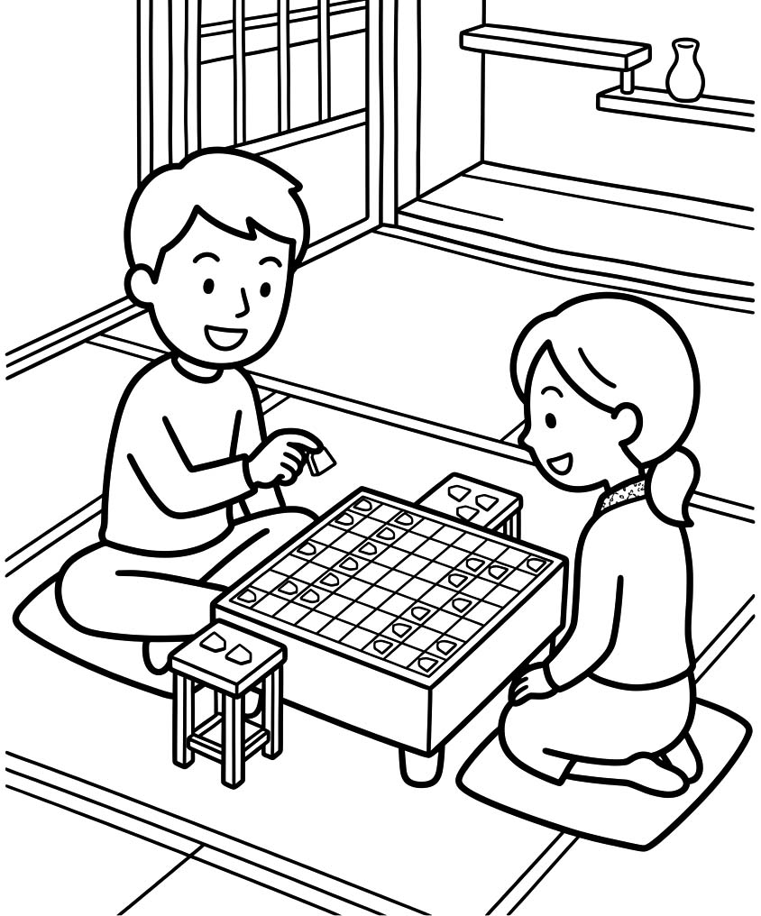 画像 将棋 無料 ぬりえ
