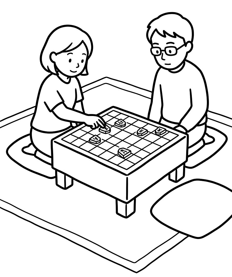 画像 将棋 ぬりえ