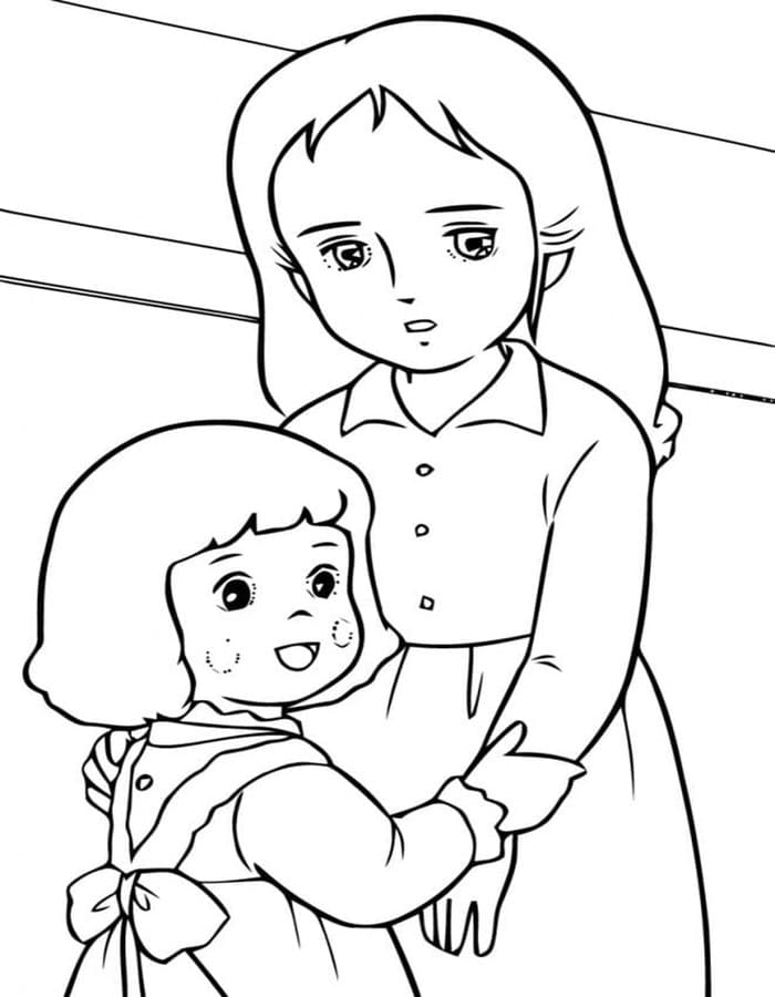 画像 小公女セーラ 印刷可能 ぬりえ