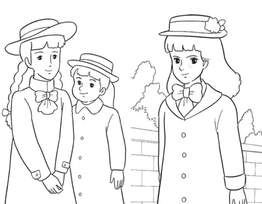 画像 小公女セーラ 簡単 ぬりえ