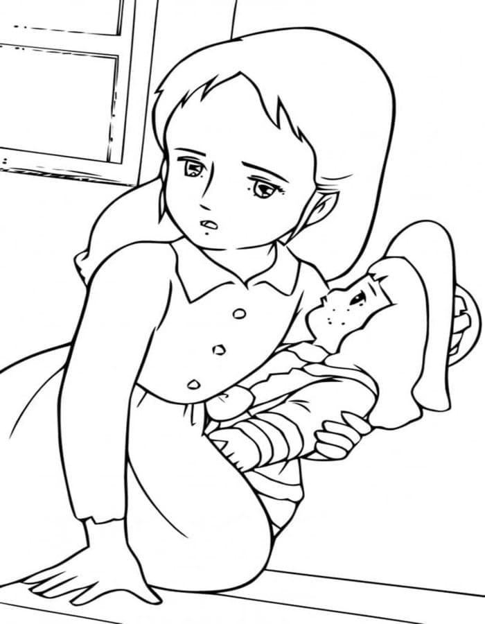画像 小公女セーラ ぬりえ