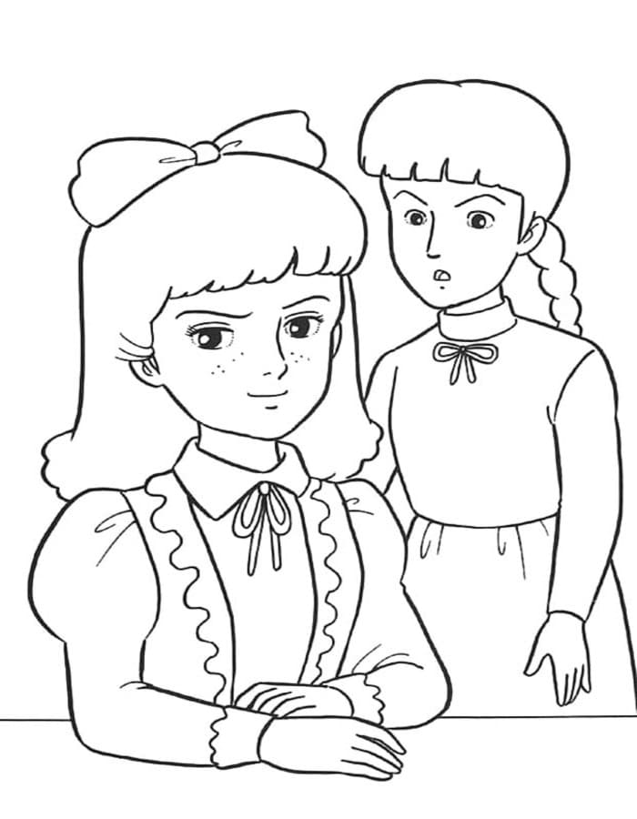 画像 小公女セーラ 単純 ぬりえ