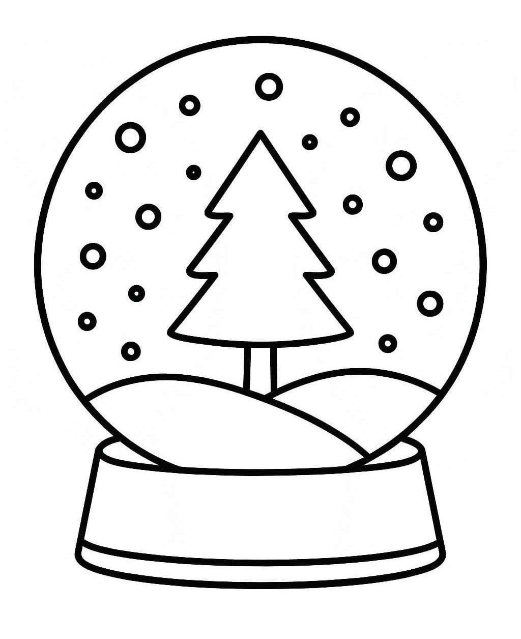 画像 スノーグローブ ぬりえ