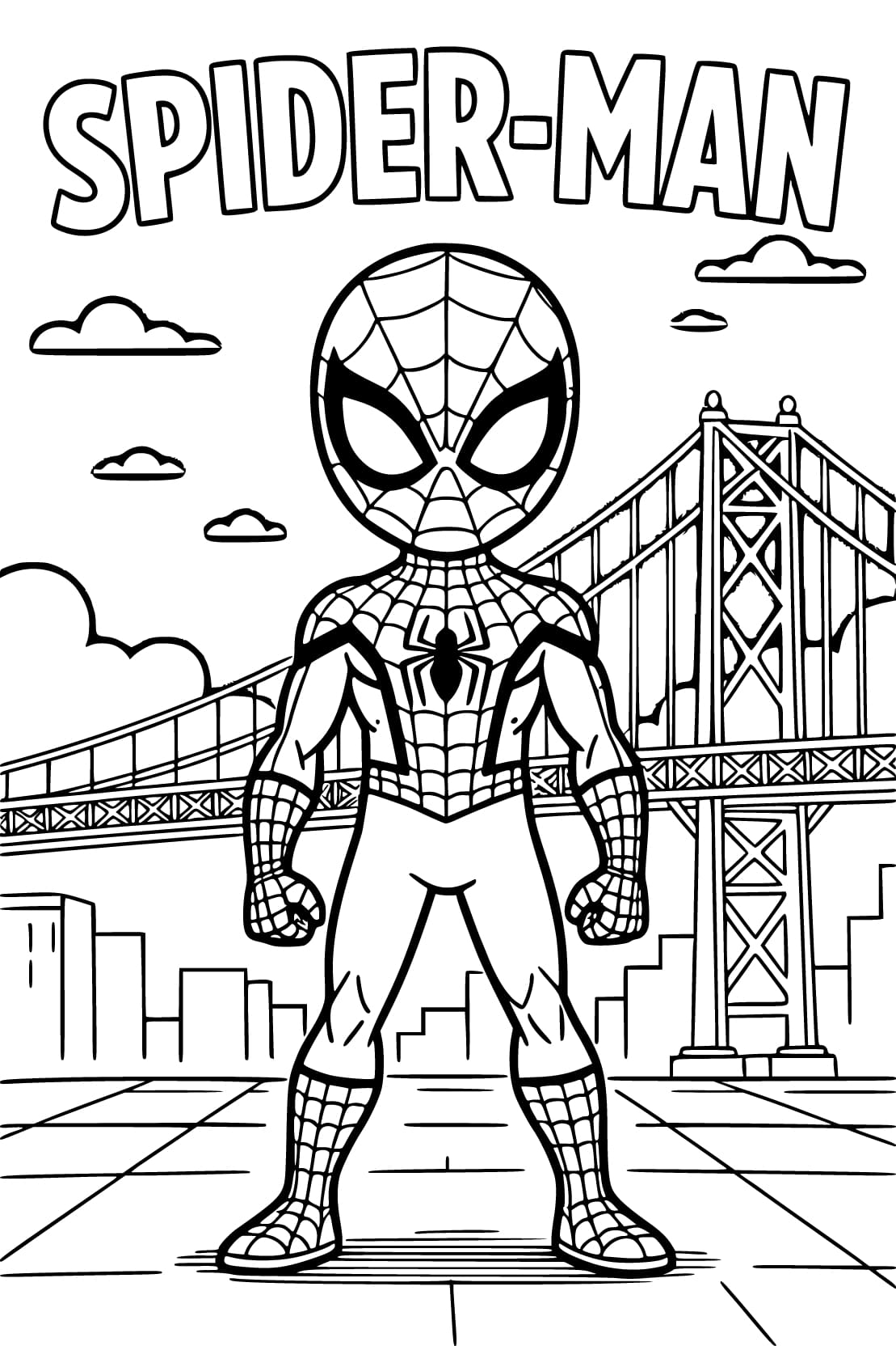 画像 スパイダーマン 印刷可能 ぬりえ