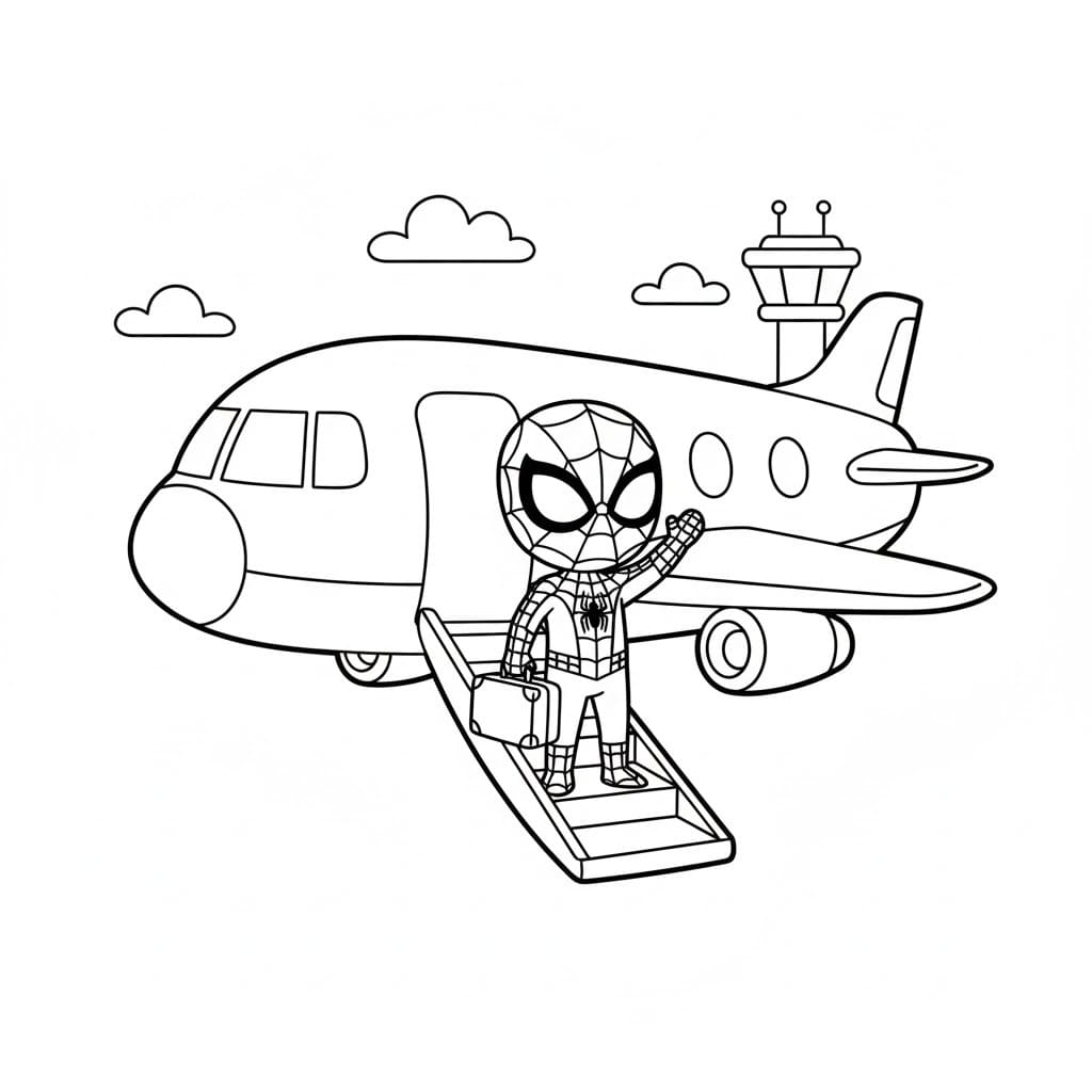 画像 スパイダーマン ぬりえ