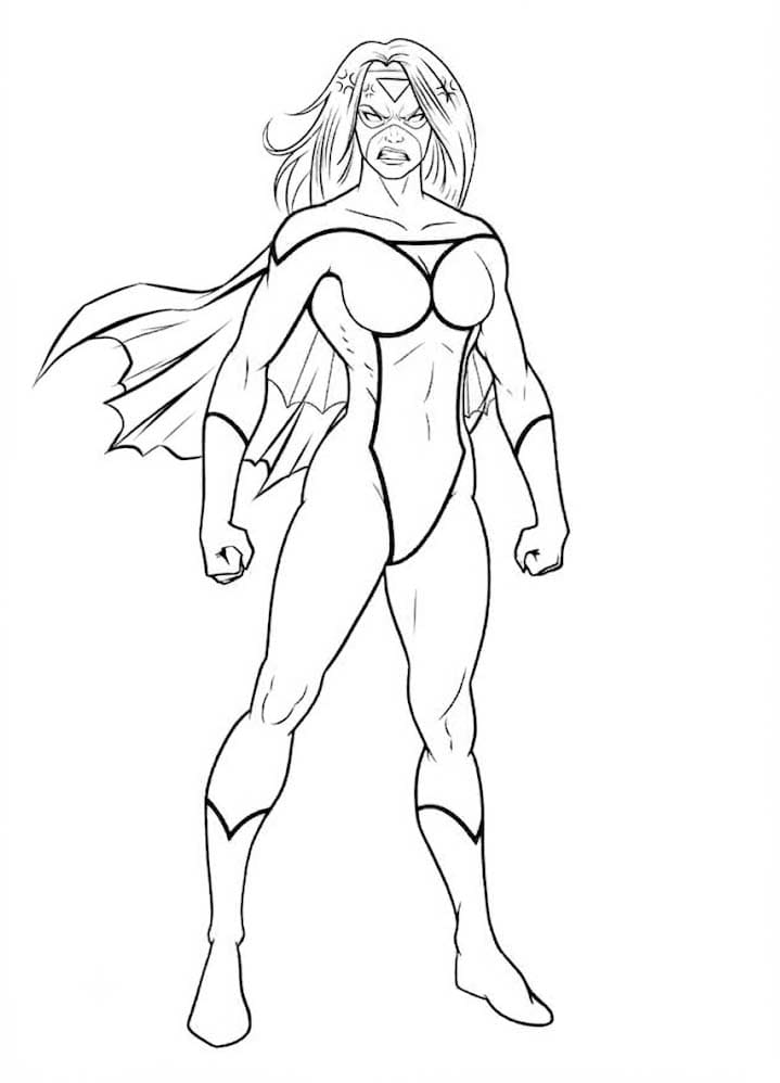 画像 スパイダーウーマン 印刷 ぬりえ
