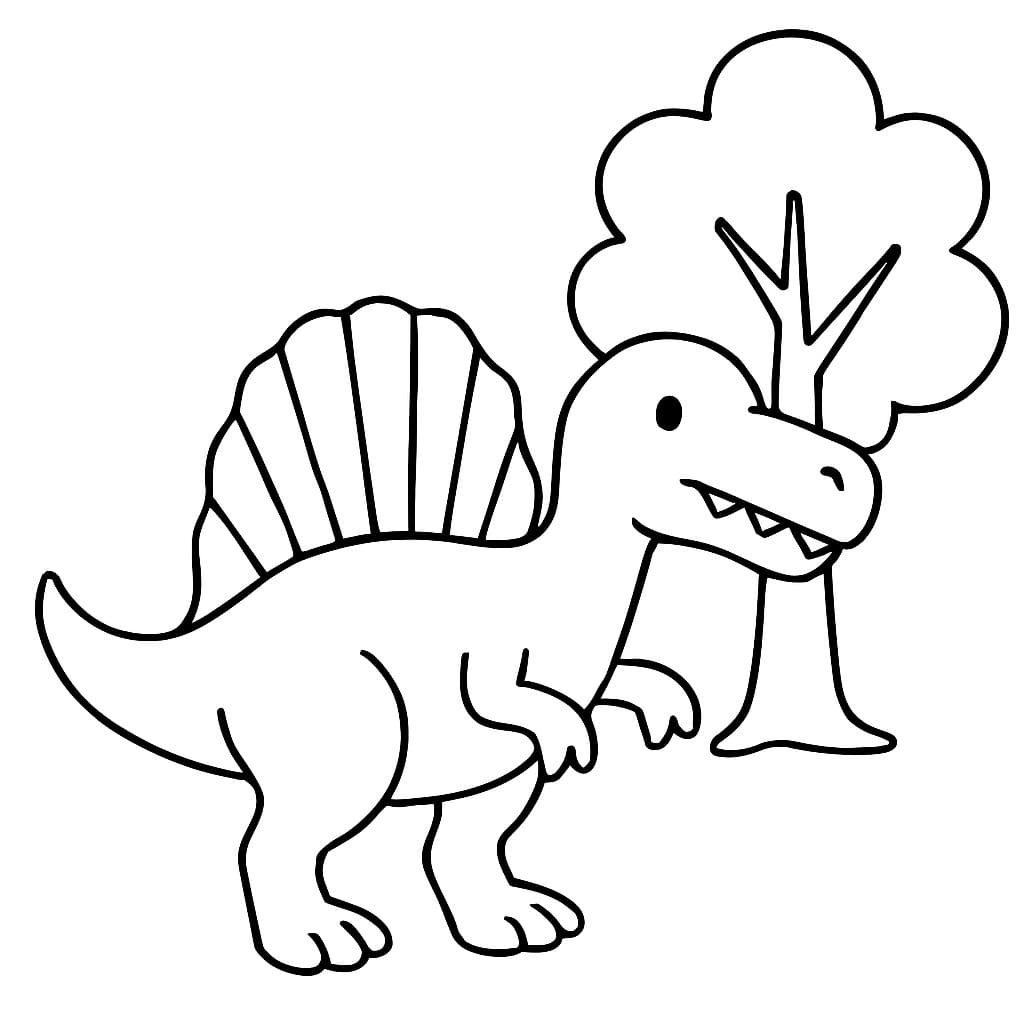 画像 スピノサウルス 無料で ぬりえ