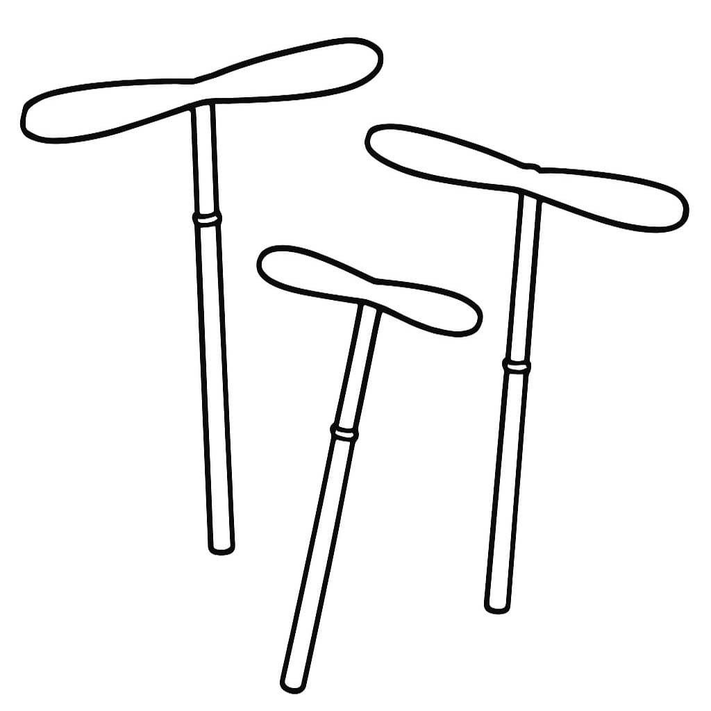 画像 竹とんぼ 無料で ぬりえ