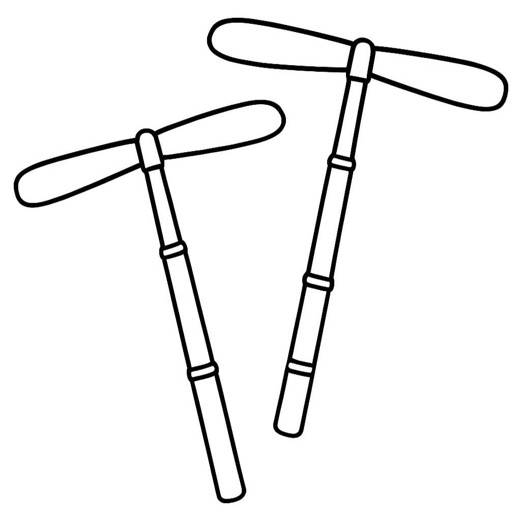 画像 竹とんぼ ぬりえ