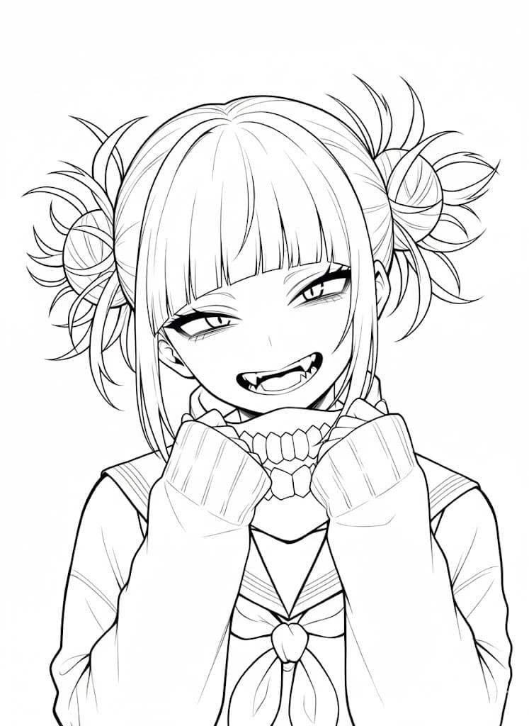 トガヒミコ (とがひみこ) ぬりえ ぬりえ