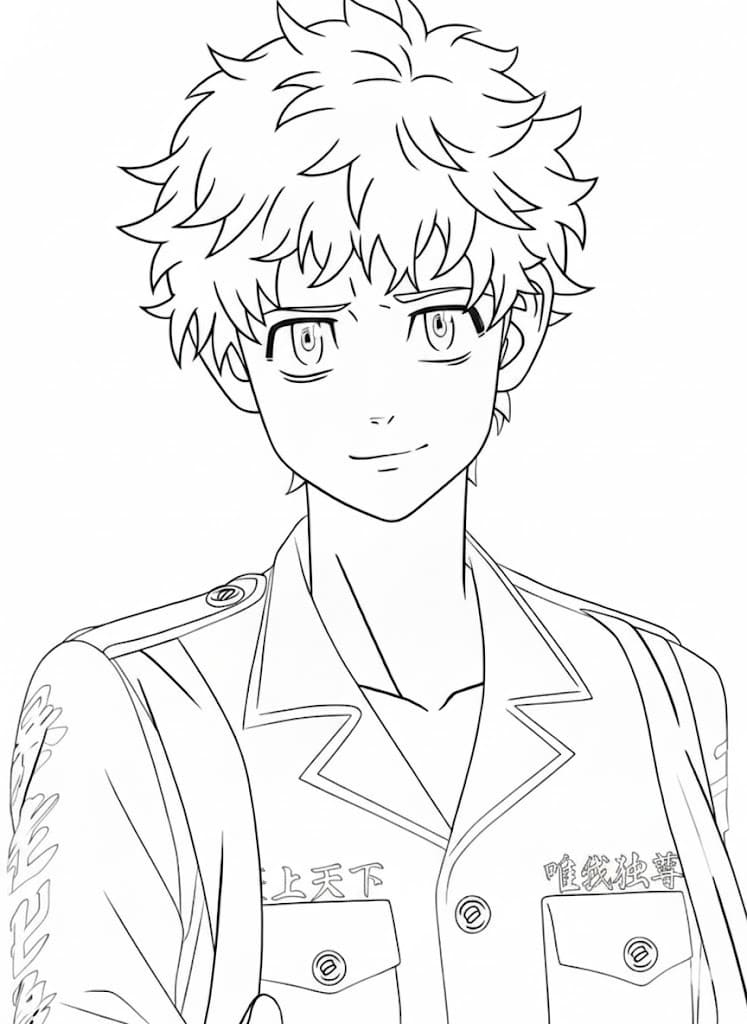 画像 東京卍リベンジャーズ 印刷可能 ぬりえ