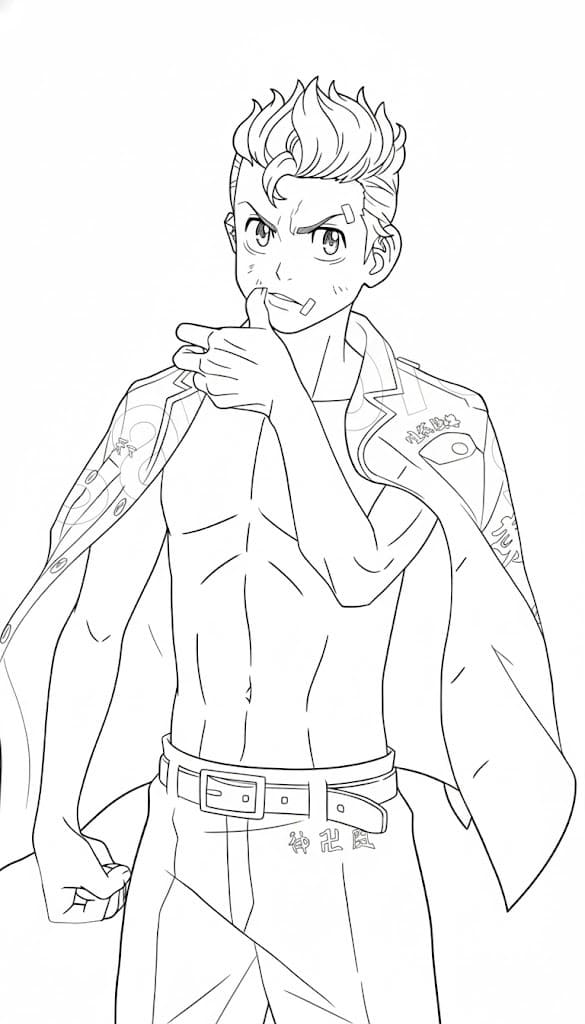 画像 東京卍リベンジャーズ 基本的な ぬりえ