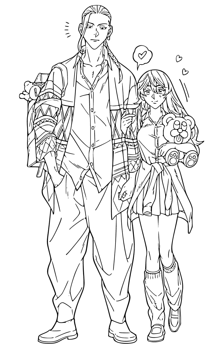 画像 東京卍リベンジャーズ 無料 ぬりえ