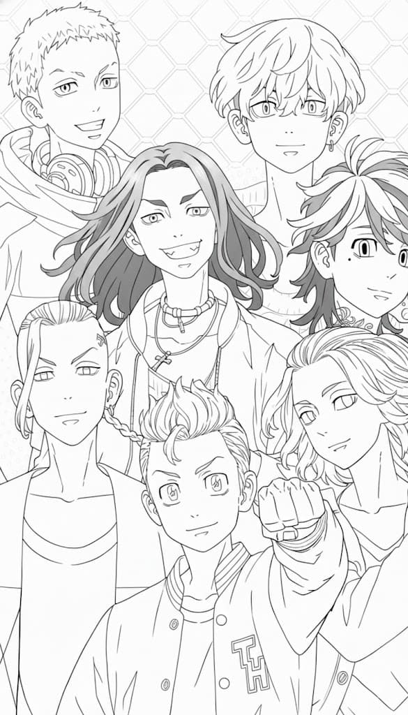 画像 東京卍リベンジャーズ ぬりえ