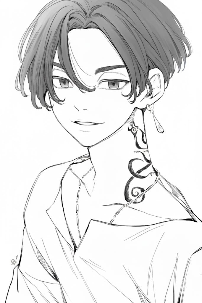 画像 東京卍リベンジャーズ 単純 ぬりえ