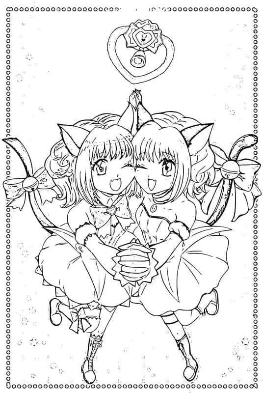 画像 東京ミュウミュウ 簡単 ぬりえ