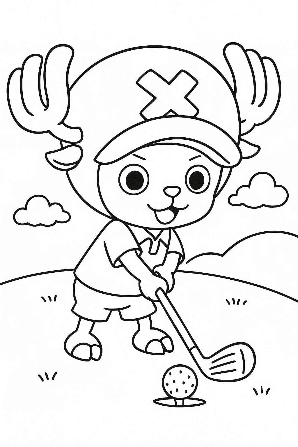 画像トニートニー・チョッパー 印刷可能 ぬりえ